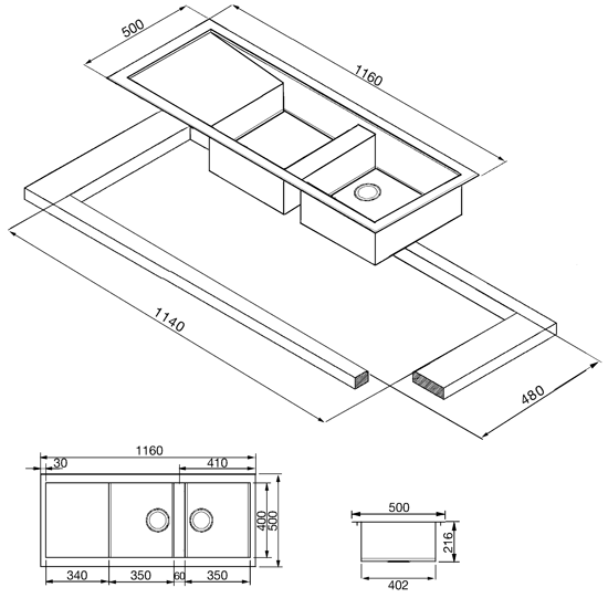 Кухонная мойка Smeg LQ116S в Москве и Московской области от магазина Ammina