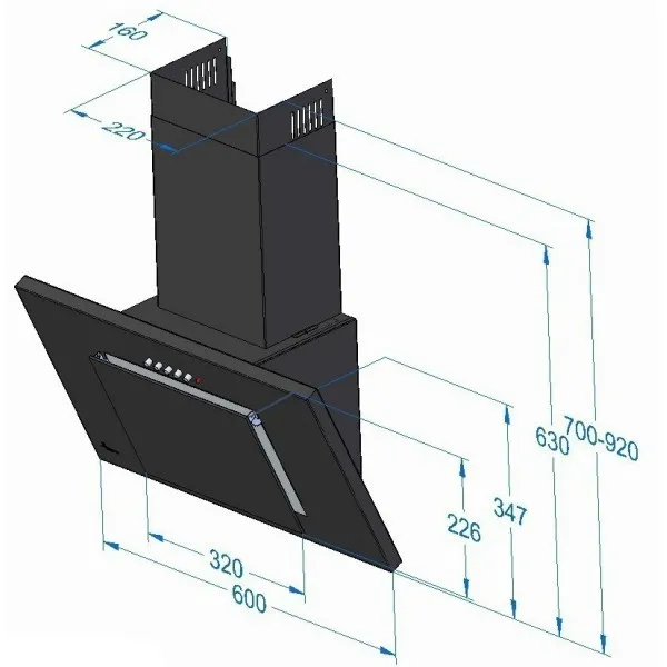Вытяжка Akpo Nero 60 в Москве и Московской области от магазина Ammina