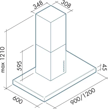 Вытяжка Falmec Lux 120/800 Isola в Москве и Московской области от магазина Ammina