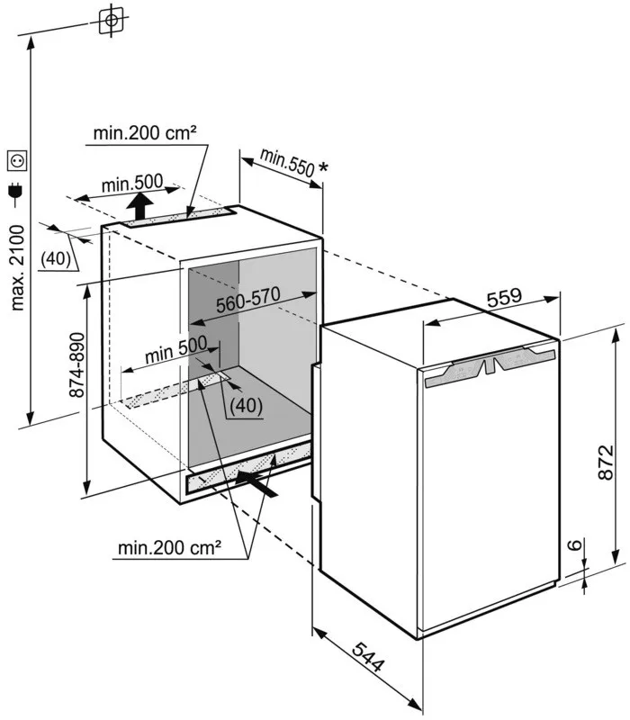 Встраиваемый холодильник Liebherr IB 1650 в Москве и Московской области от магазина Ammina
