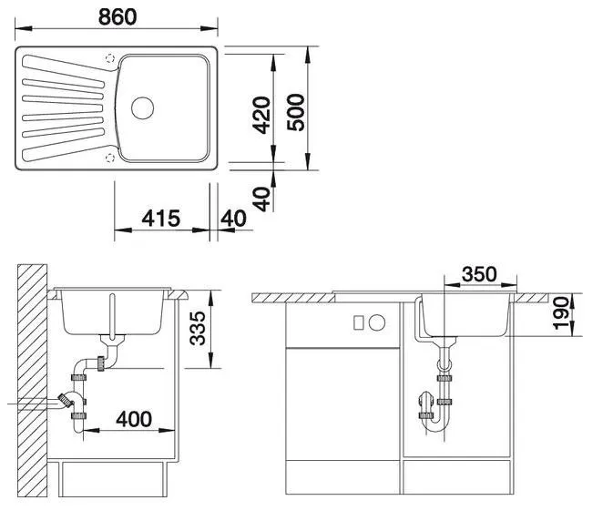 Кухонная мойка Blanco Nova 5S в Москве и Московской области от магазина Ammina