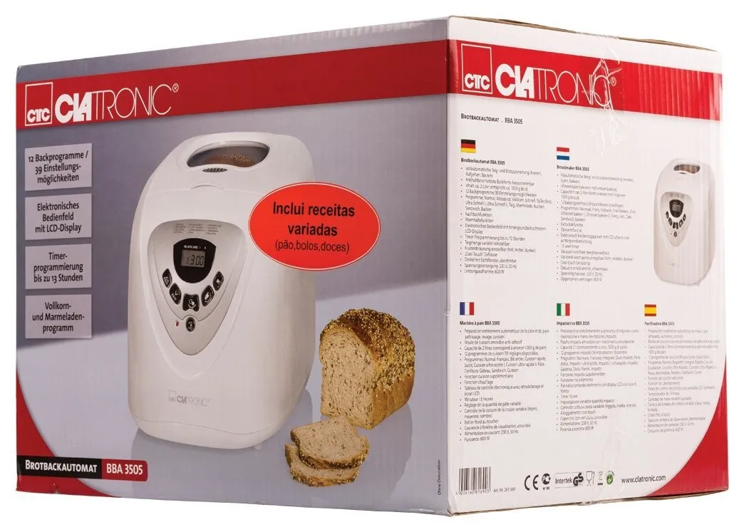 Хлебопечка Clatronic BBA 3505 в Москве и Московской области от магазина Ammina