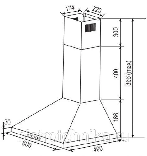 Вытяжка Rainford RCH-2621 в Москве и Московской области от магазина Ammina